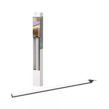  OSRAM Linear keret nélküli LED bútor alatti pultmegvilágító sarokba szerelhető, mozgásérzékelővel, beltéri, fekete, 480 lm, 7,5 W, 3000–4000–6500 K, alumínium, IP20, hossz: 550 mm, dimmelhető ( 4099854462894 )