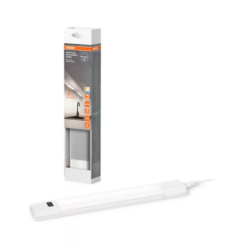 OSRAM Linear LED bútor alatti pultmegvilágító mozgásérzékelővel, beltéri, fehér, 290 lm, 4 W, 3000–4000–6500 K, alumínium, IP20, hossz: 300 mm, dimmelhető ( 4099854462955 )