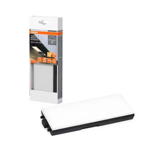 OSRAM Undercabinet keret nélküli LED bútor alatti pultmegvilágító bővítő, beltéri, fekete, 250 lm, 3,85 W, 3000 K, (PC), IP20, hossz: 179 mm, dimmelhető ( 4099854463235 )