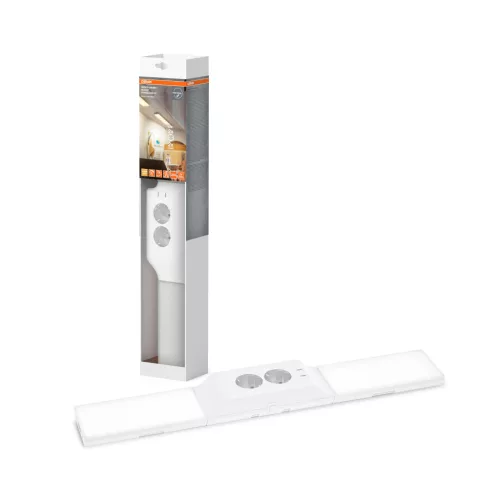 OSRAM Undercabinet keret nélküli LED bútor alatti pultmegvilágító USB-csatlakozóval, kezdő készlet, beltéri, fehér, 500 lm, 10 W, 3000 K, (PC), IP20, hossz: 548 mm, dimmelhető ( 4099854463273 )