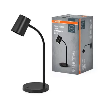   OSRAM Office Line asztali lámpa, trapéz kivitel, beltéri, fekete, GU10, ABS, IP20, magasság: 365 mm ( 4099854464331 )