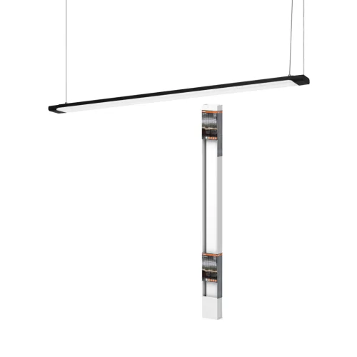 OSRAM Office Line lapos LED függő lámpa, beltéri, fekete, 4100 lm, 40 W, 4000 K, alumínium, IP20, hossz: 1200 mm, dimmelhető ( 4099854464836 )