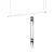 OSRAM Office Line lapos LED függő lámpa, beltéri, fehér, 4400 lm, 40 W, 4000 K, alumínium, IP20, hossz: 1200 mm, dimmelhető ( 4099854464850 )