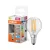 OSRAM Star LED izzó kisgömb forma, átlátszó üveg búra, E14 foglalat, 3,4W, 470lm, 6500K hideg fehér