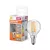OSRAM Star LED izzó kisgömb forma, átlátszó üveg búra, E14 foglalat, 3,4W, 470lm, 2700K meleg fehér