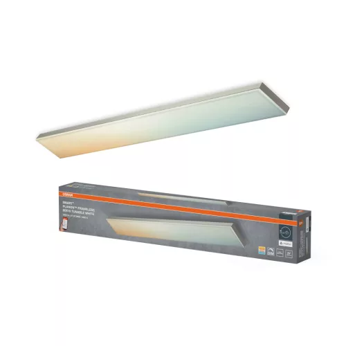 OSRAM SMART+ MATTER Planon keret nélküli LED panel, beltéri, fehér, 2000 lm, 27 W, 3000–6500 K, alumínium, IP20, méret: 800 × 100 mm, dimmelhető ( 4099854471032 )