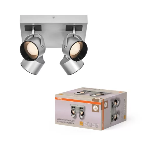 OSRAM Jupiter mennyezeti / fali állítható LED spot lámpa, beltéri, ezüst, 750 lm, 22 W, 3000 K, acél, IP20, hossz: 260 mm ( 4099854471513 )