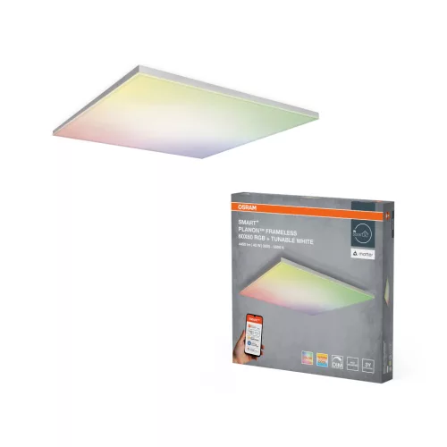 OSRAM SMART+ MATTER beltéri LED panel, 40W, 3000–6500K állítható, 3400lm, IP20, fehér