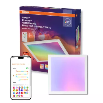 OSRAM SMART+ WIFI beltéri LED panel, 24W, 2700–6500K állítható, 1900lm, IP20, fehér