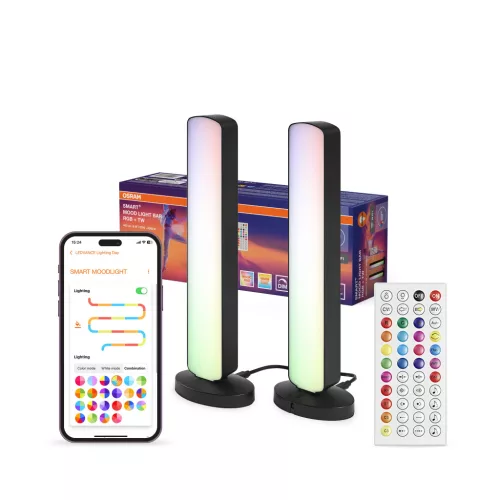 OSRAM SMART+ WIFI Magic álló hangulatlámpa, beltéri, fekete, 240 lm, 8 W, 2700–6500 K, műanyag, IP20, magasság: 280 mm, dimmelhető ( 4099854472312 )