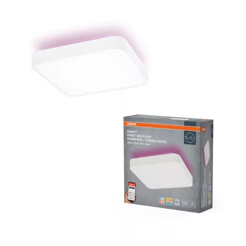 OSRAM Smart+ Orbis kerek LED oldalfali lámpa, beltéri, fehér, 1700 lm, 28 W, 3000–6500 K, acél, IP20, magasság: 350 mm, dimmelhető ( 4099854473180 )