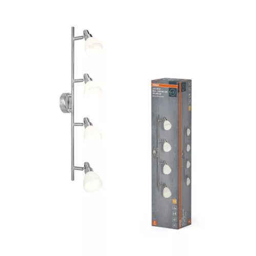 OSRAM mennyezeti / fali állítható spot lámpa 4 fejes, beltéri, ezüst, G9, alumínium, IP20, hossz: 646 mm ( 4099854473340 )