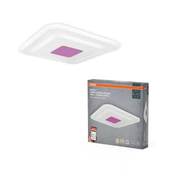   OSRAM Smart+ Orbis kerek LED oldalfali lámpa RGB és állítható színhőmérséklet, beltéri, fehér, 2850 lm, 32 W, 2700–6500 K, acél, IP20, magasság: 500 mm, dimmelhető ( 4099854473647 )