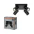 OSRAM Octagon mennyezeti / fali állítható dimmelhető spot lámpa 4 fejes, beltéri, fekete, GU10, acél, IP20, hossz: 200 mm, dimmelhető ( 4099854474064 )