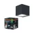 OSRAM SMART+ WIFI kültéri fel-le világító téglatest LED fali lámpa RGBW, kültéri, fekete, 550 lm, 14 W, 3000 K, alumínium, IP44, hossz: 100 mm, dimmelhető ( 4099854474729 )