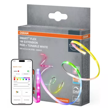 OSRAM SMART+ MATTER beltéri LED szalag, 3,4W, 2700–6500K állítható, IP54, hossz 1000mm