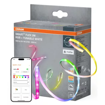OSRAM SMART+ MATTER kültéri LED szalag, 8,5W, 2700–6500K állítható, IP44, hossz 2000mm