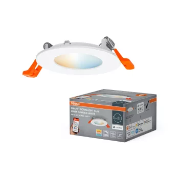   OSRAM SMART+ MATTER keskeny beépíthető LED downlight, beltéri, fehér, 240 lm, 4,5 W, 3000–6500 K, műanyag, IP20, átmérő: 85 mm, dimmelhető ( 4099854475436 )