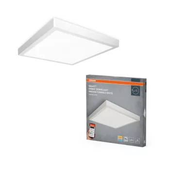   OSRAM SMART+ MATTER négyszögletes LED mennyezeti downlight, beltéri, fehér, 1800 lm, 22 W, 3000–6500 K, alumínium, IP20, méret: 400 × 400 mm, dimmelhető ( 4099854475511 )