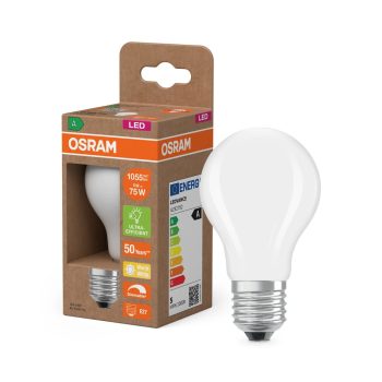 OSRAM Superstar+ dimmelhető LED classic izzó, matt búra, E27 foglalat, 5W, 1055lm, 2700K, meleg