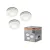 OSRAM DOT-IT érintéses kompakt LED lámpa elemes, öntapadó, beltéri, fehér, 40 lm, 0,68 W, 3000 K, (PC), IP20, hossz: 25,7 mm, magasság: 69 mm, 3 db-os szett ( 4099854479274 )