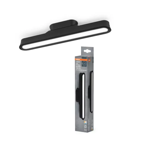 OSRAM Linear LED hordozható bútor alatti pultmegvilágító mágneses, USB-ről, beltéri, fehér, 200 lm, 4,2 W, 3000–4000–6500 K, (PC), IP20, hossz: 280 mm ( 4099854479298 )