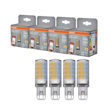OSRAM SMART+ LED izzó, kapszula forma, üveg búra, G9 foglalat, 3,5W, 320lm, 2700K meleg fehér