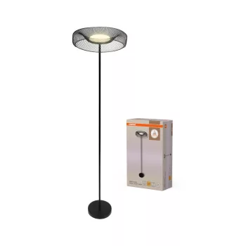   OSRAM Dekor Drótháló LED álló lámpa 3000 K, beltéri, fekete, 1200 lm, 18,5 W, 3000 K, acél, IP20, átmérő: 400 mm, magasság: 1610 mm ( 4099854481116 )