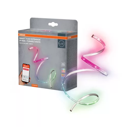 OSRAM SMART+ Zigbee LED szalag bővítő, RGBW, beltéri, fehér, 500 lm, 6 W, 2000–6500 K, műanyag, IP20, hossz: 1200 mm, dimmelhető ( 4099854483073 )