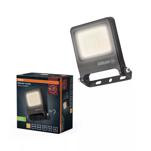 OSRAM ENDURA® LED reflektor, kültéri, sötétszürke, 1000 lm, 10 W, 3000 K, alumínium, IP65, hossz: 122 mm ( 4099854486326 )