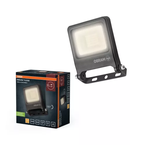 OSRAM ENDURA® LED reflektor, kültéri, sötétszürke, 1800 lm, 20 W, 3000 K, alumínium, IP65, hossz: 122 mm ( 4099854486388 )