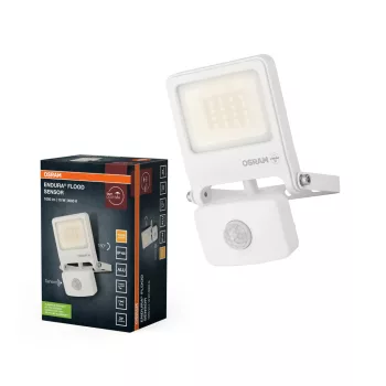   OSRAM ENDURA® LED reflektor mozgásérzékelővel, kültéri, fehér, 1000 lm, 10 W, 3000 K, alumínium, IP44, hossz: 168 mm ( 4099854487125 )