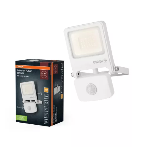 OSRAM ENDURA® LED reflektor mozgásérzékelővel, kültéri, fehér, 1800 lm, 20 W, 3000 K, alumínium, IP44, hossz: 168 mm ( 4099854487194 )
