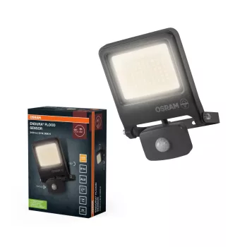   OSRAM ENDURA® LED reflektor mozgásérzékelővel, kültéri, sötétszürke, 3000 lm, 30 W, 3000 K, alumínium, IP44, hossz: 189 mm ( 4099854487217 )