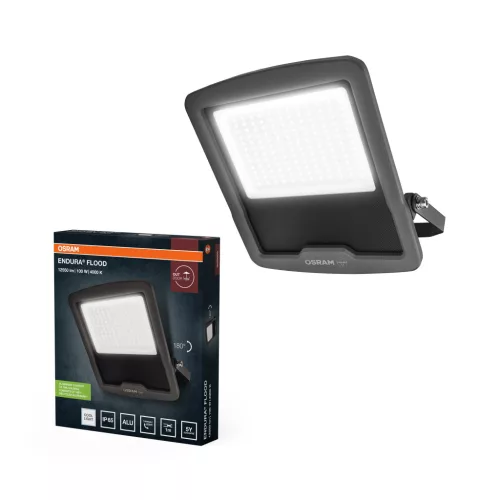 OSRAM ENDURA® LED reflektor, kültéri, sötétszürke, 12000 lm, 100 W, 4000 K, alumínium, IP65, hossz: 337 mm ( 4099854487330 )