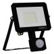 OSRAM FLOODLIGHT LUX SENSOR 20W 865 kültéri LED fényvető(reflektor) fény-és mozgásérzékelővel fekete, 20W teljesítmény, 1800lm, 6500K, 30000h élettartam, IP65, 3év garancia, 220-240V ( 4099854489600 )