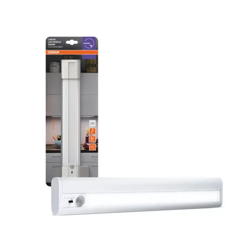 OSRAM Linear LED vezeték nélküli akkumulátoros bútor alatti pultmegvilágító, beltéri, fehér, 174 lm, 2,9 W, 4000 K, alumínium, IP20, hossz: 314 mm, dimmelhető ( 4099854497360 )