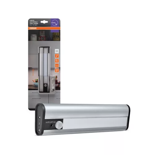 OSRAM Linear LED hordozható bútor alatti pultmegvilágító USB-ről, beltéri, fehér, 69 lm, 1 W, 4000 K, alumínium és (PC), IP20, hossz: 200 mm ( 4099854497391 )