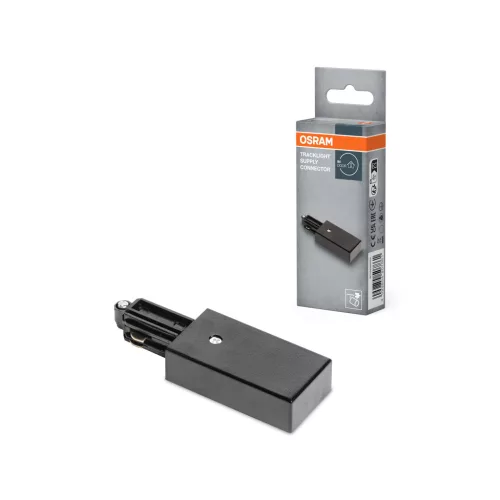 OSRAM Tracklight sínrendszerhez tápcsatlakozó, beltéri, fekete, alumínium és műanyag, hossz: 104 mm ( 4099854507861 )
