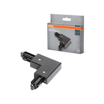   OSRAM Tracklight sínrendszerhez L sarok összekötő, beltéri, fekete, alumínium és műanyag, hossz: 104 mm ( 4099854508790 )