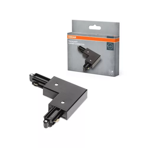 OSRAM Tracklight sínrendszerhez L sarok összekötő, beltéri, fekete, alumínium és műanyag, hossz: 104 mm ( 4099854508790 )