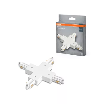   OSRAM Tracklight sínrendszerhez kereszt (X) összekötő, beltéri, fehér, alumínium és műanyag, hossz: 172 mm ( 4099854508998 )