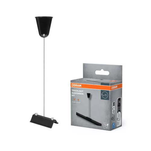 OSRAM Tracklight sínrendszerhez függesztő készlet, beltéri, fekete, alumínium és acél, hossz: 61 mm, átmérő: 40 mm ( 4099854509148 )