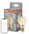 OSRAM SMART+ Matter dimmelhető LED izzó, üveg, átlátszó arany E27, 6W, 680lm, 2400K extra meleg fehé