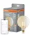 OSRAM SMART+ Matter dimmelhető LED izzó, Globe üveg, átlátszó arany E27, 6W, 680lm, 2400K extra mele