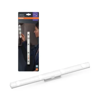   OSRAM LUMIstixx® akkumulátoros hordozható LED éjszakai segédfény, beltéri, fehér, 25 lm, 0,6 W, 6500 K, ABS, IP20, hossz: 222 mm ( 4099854532054 )