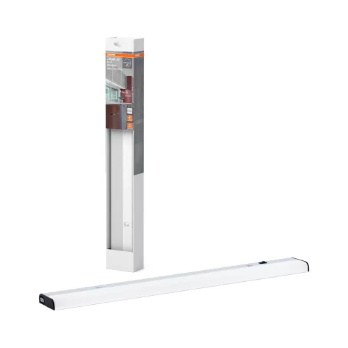 OSRAM Linear LED Flat Sensor lapos sorolható bútor alatti pultmegvilágító mozgásérzékelővel, beltéri, ezüst, 840 lm, 12 W, 4000 K, alumínium, IP20, hossz: 527 mm ( 4099854532351 )