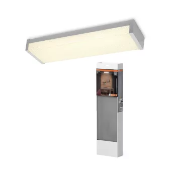   OSRAM Office Line prizmatikus diffúzoros LED mennyezeti irodai lámpa távirányítóval, beltéri, fehér, 2300 lm, 20 W, 4000 K, acél, IP20, hossz: 600 mm, dimmelhető ( 4099854536694 )