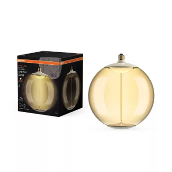 OSRAM Vintage 1906 dimmelhető LED gömb izzó, átlátszó üveg, E27, 12W, 550lm, 1800K, 280mm átmérő