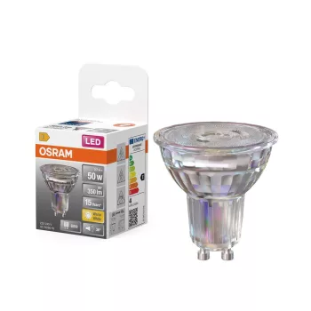 OSRAM Star LED spot, GU10 foglalat, 3,7W, 3000K, 350lm, meleg fehér, energiatakarékos